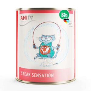 ANIfit BIO Steak Sensation – Bio-Nassfutter Katze Rind Monoprotein