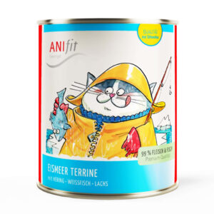 Eismeer Terrine ANIfit – Katzenfutter mit Hering, Lachs & Weißfisch