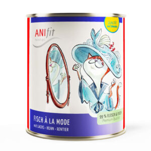 Fisch à la Mode ANIfit – Katzenfutter mit Lachs, Weißfisch & Rentier