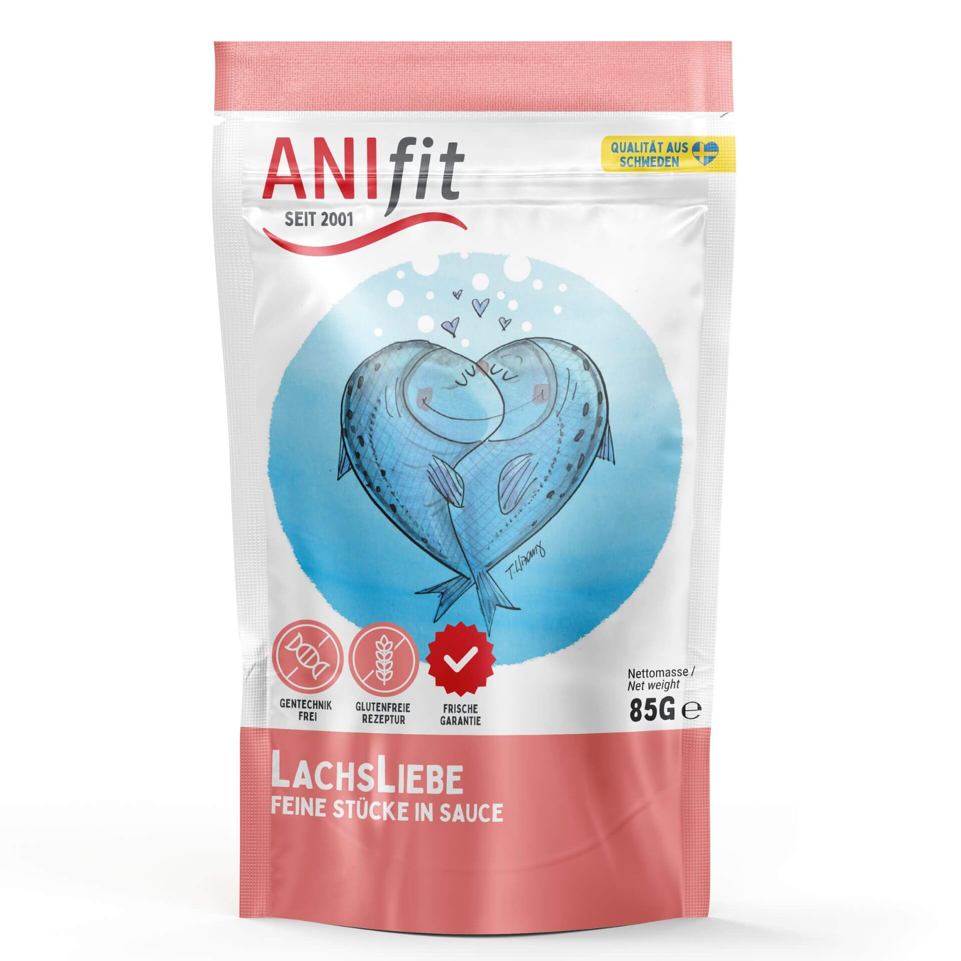 ANIfit LachsLiebe Katzenfutter Pouch 85g mit Lachs