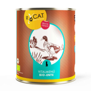 RyCat Bio-Ente ANIfit – Monoprotein-Katzenfutter mit 99 % Bio-Ente