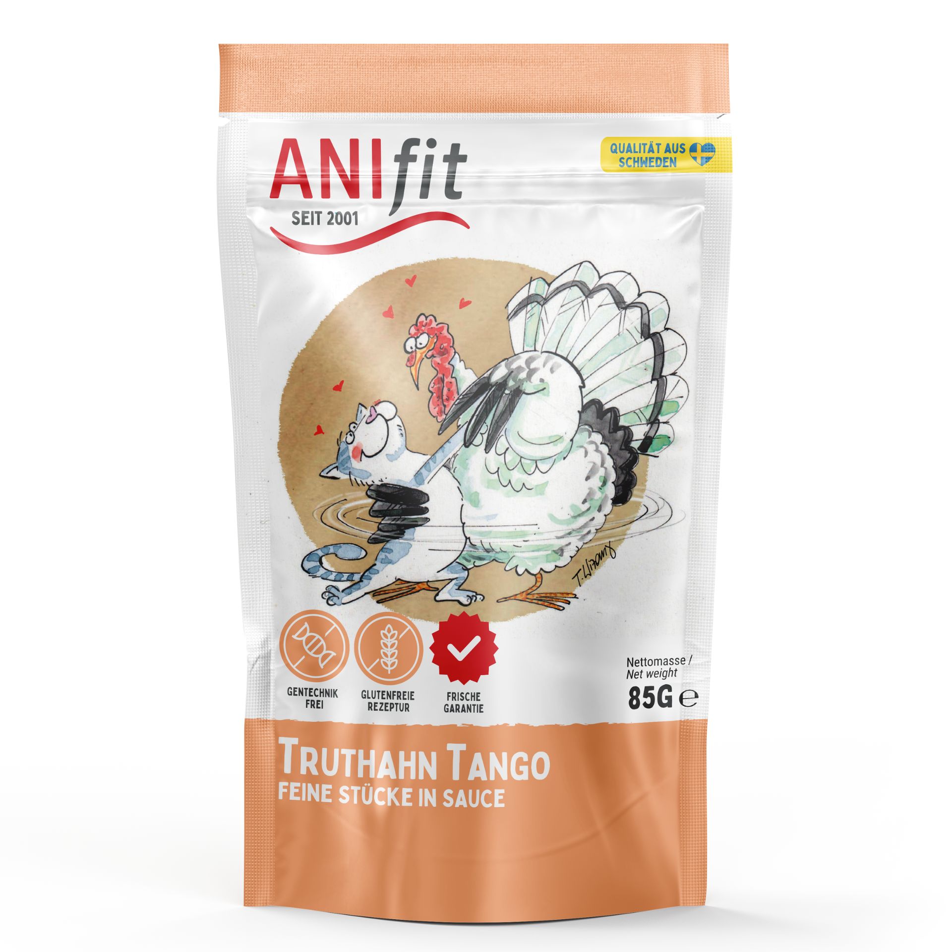 ANIfit Truthahn Tango Katzenfutter Pouch 85g